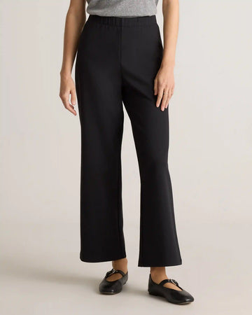 Organic Cotton Double Knit Wide Leg Pants
