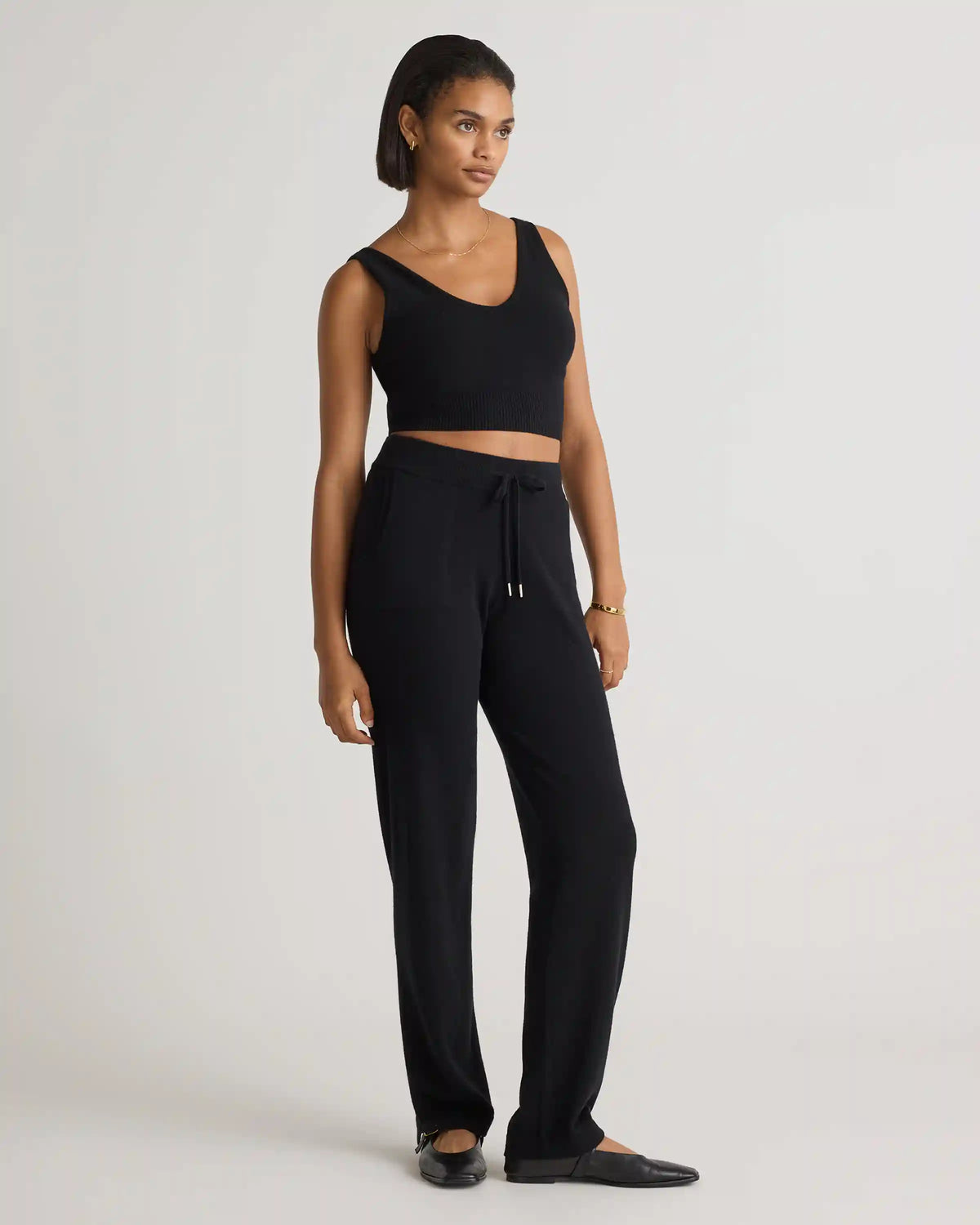 Mongolian Cashmere Straight Leg Pants