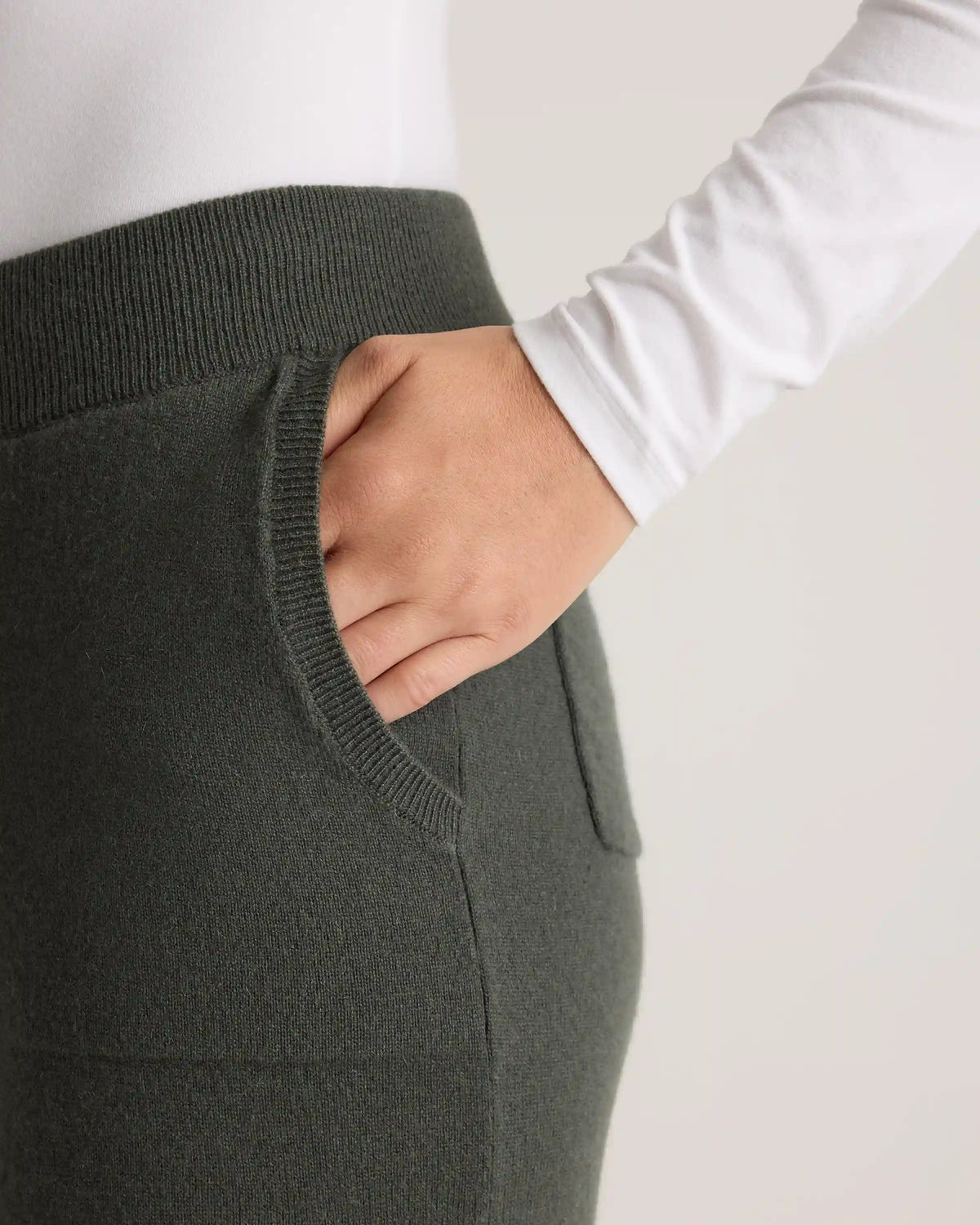 Mongolian Cashmere Straight Leg Pants