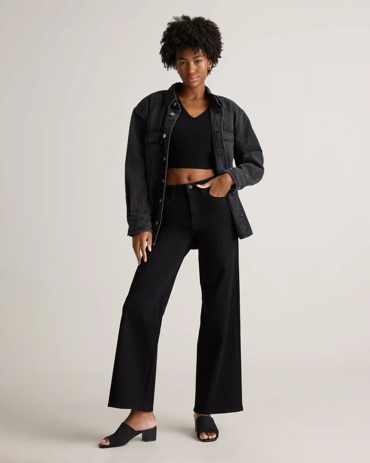 Bella Stretch Wide Leg Jeans