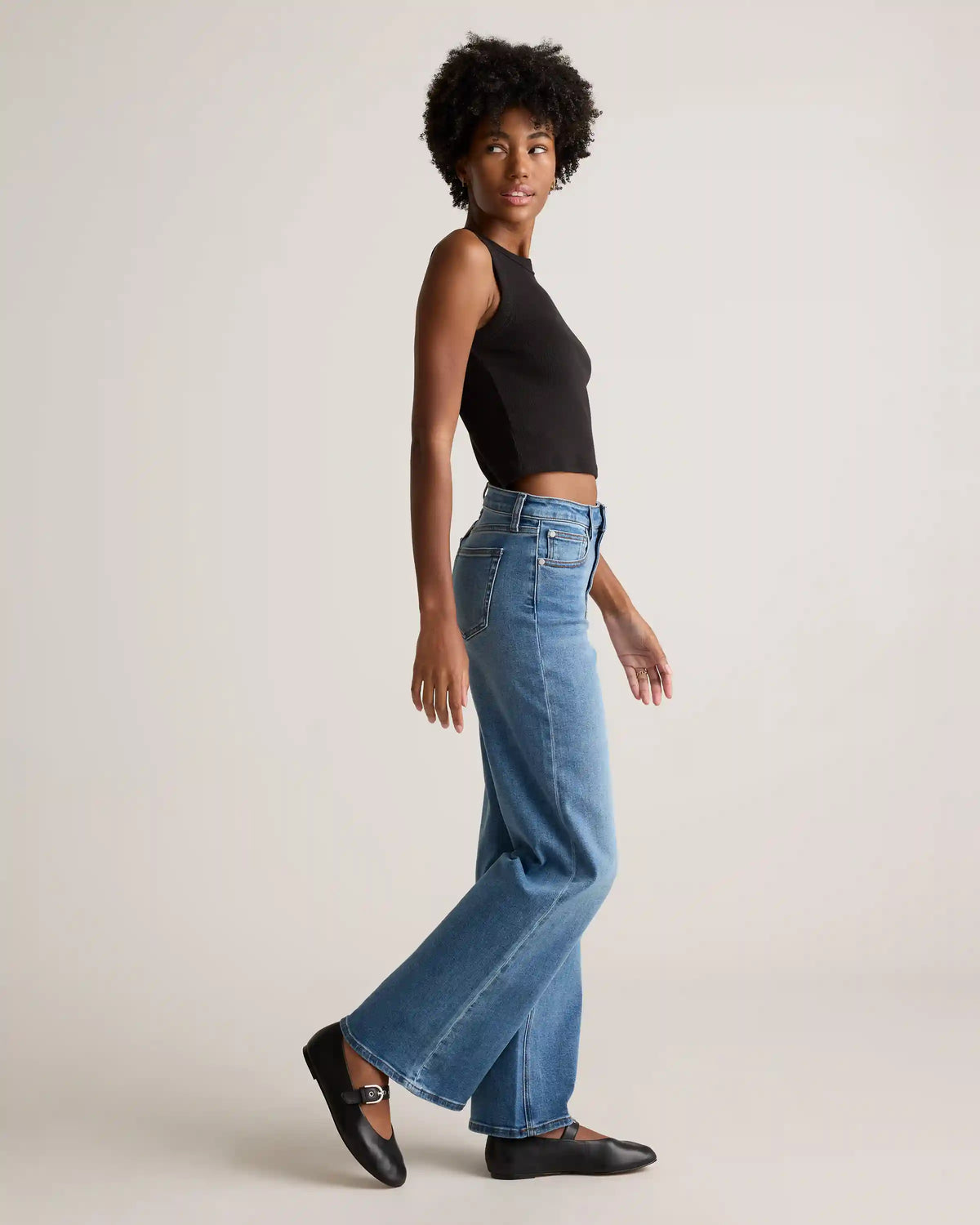 Bella Stretch Wide Leg Jeans