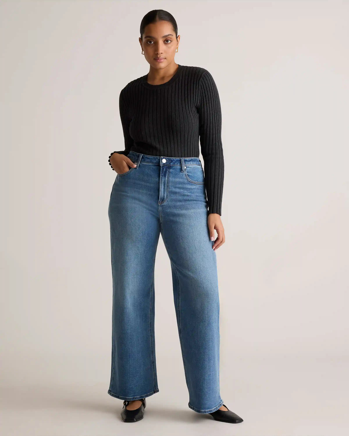 Bella Stretch Wide Leg Jeans
