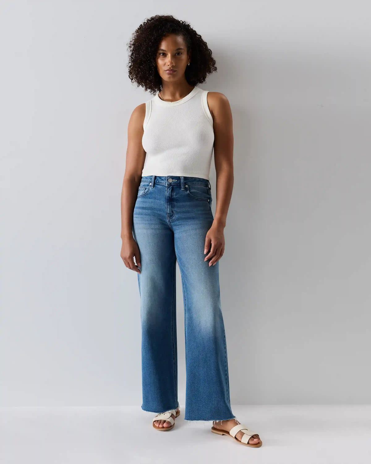 Bella Stretch Wide Leg Jeans