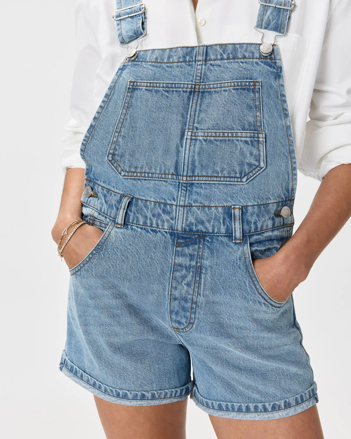 100% Organic Denim Shortalls
