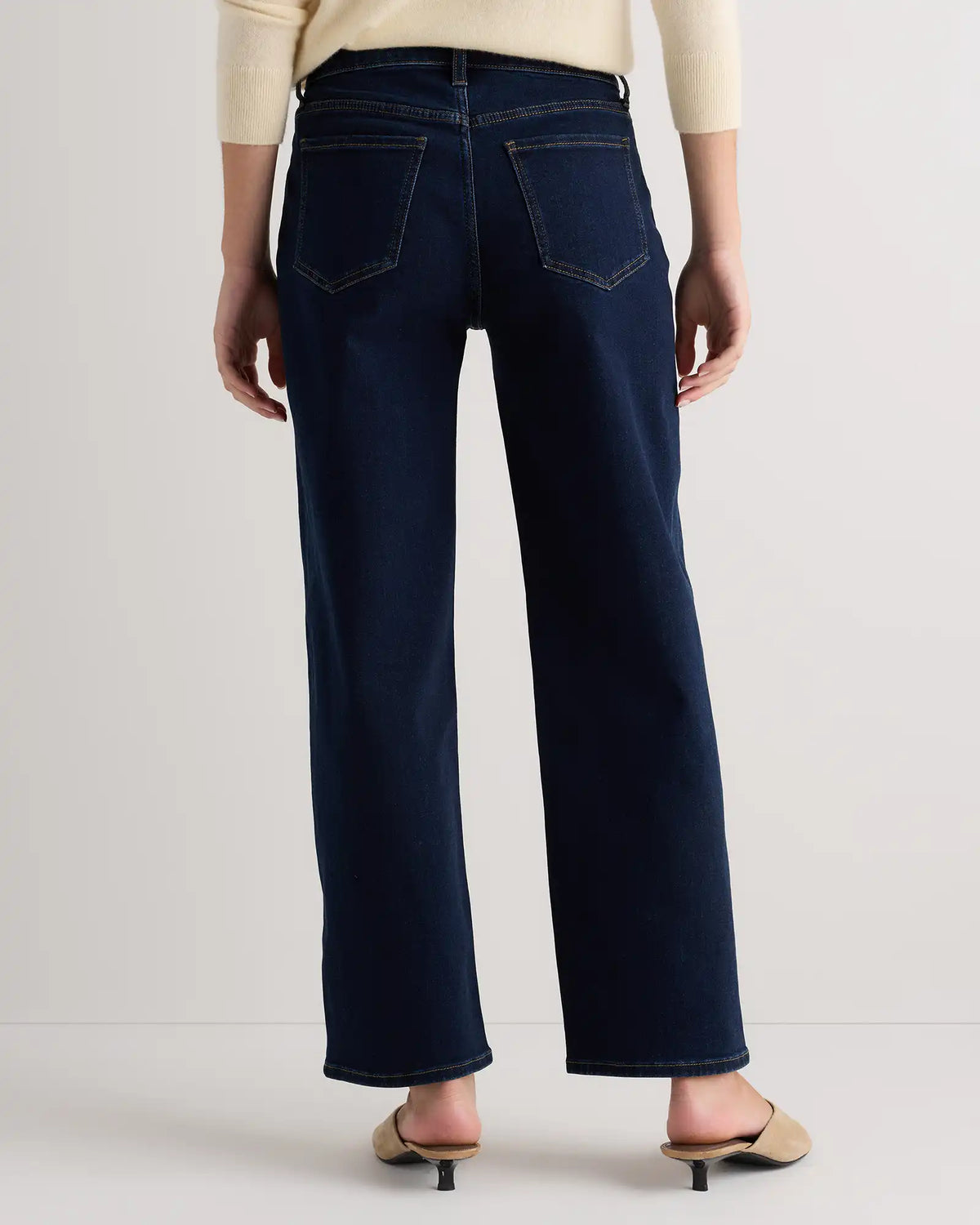 Bella Stretch Patch Pocket Wide Leg Jeans