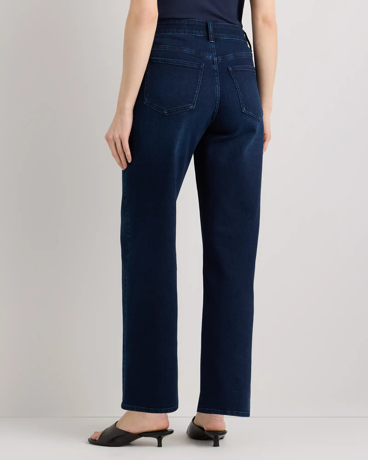 Bella Stretch Patch Pocket Wide Leg Jeans