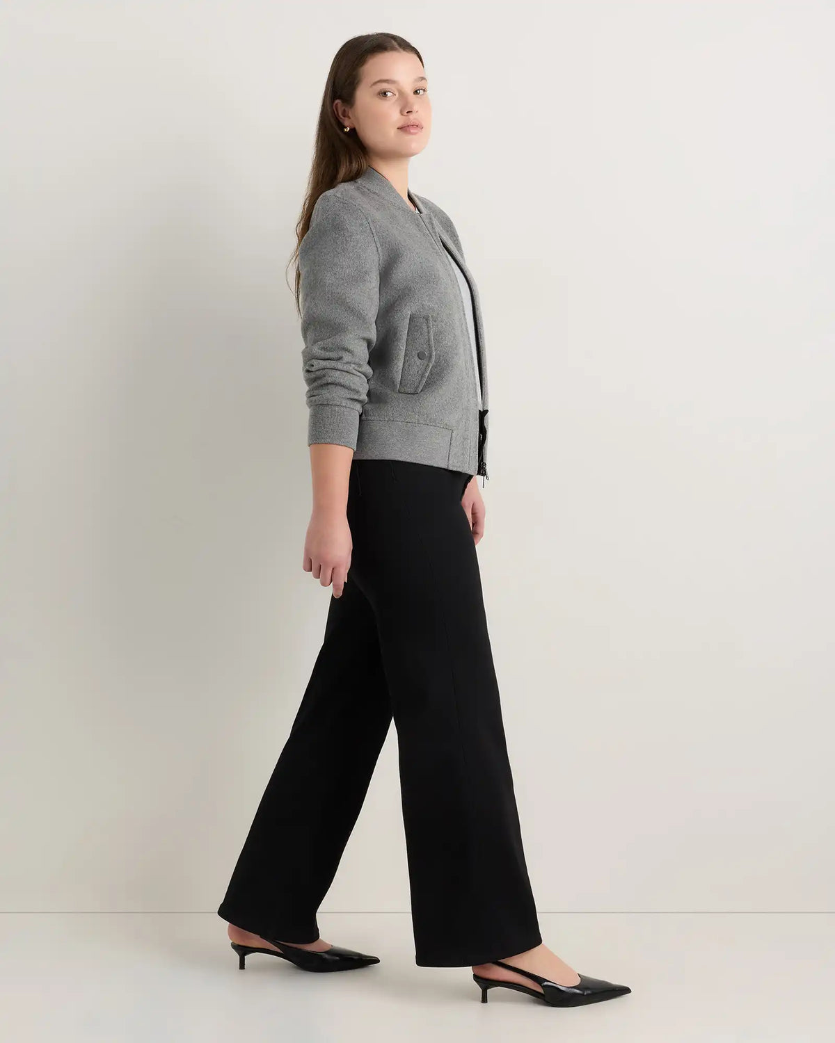 Curvy Bella Stretch Wide Leg Jeans