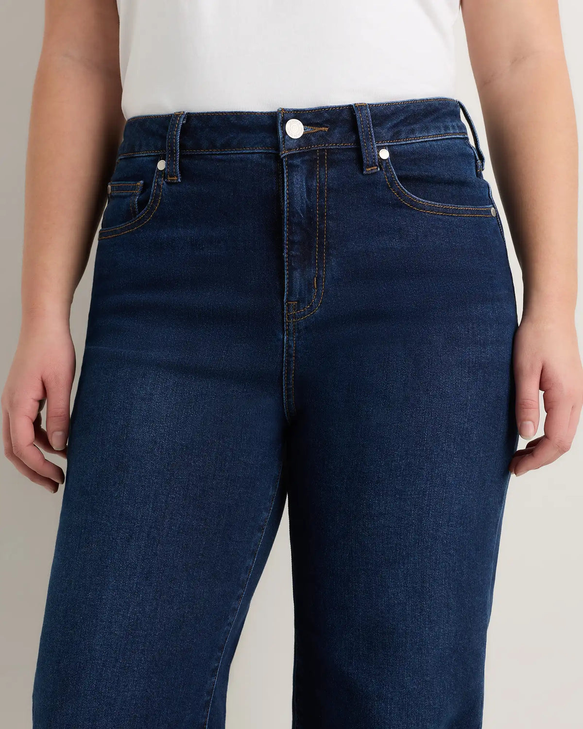 Curvy Bella Stretch Wide Leg Jeans