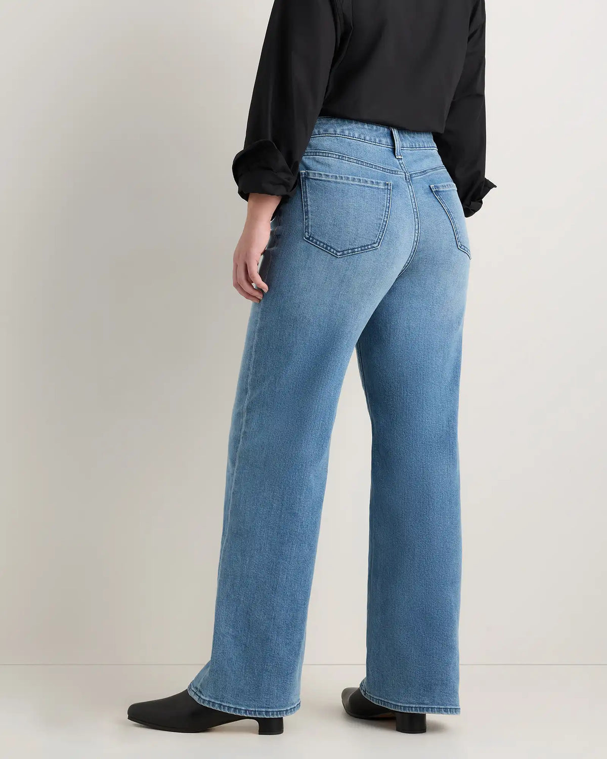 Curvy Bella Stretch Wide Leg Jeans