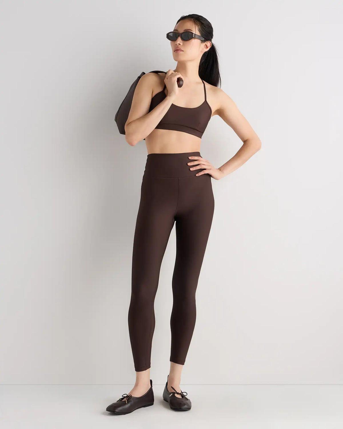 Satin-Sculpt High-Waisted Legging