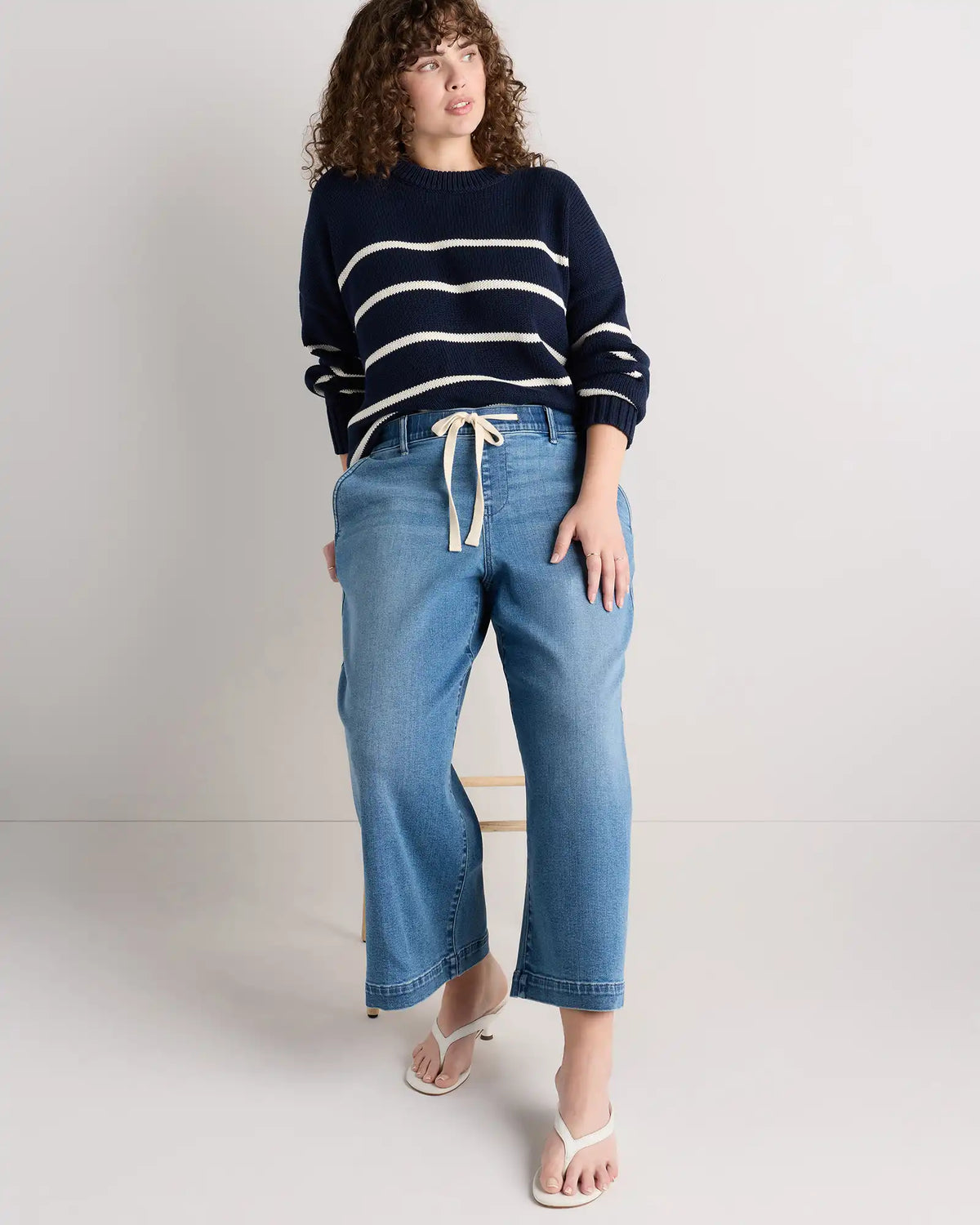 Mia Wide Leg Crop Jeans
