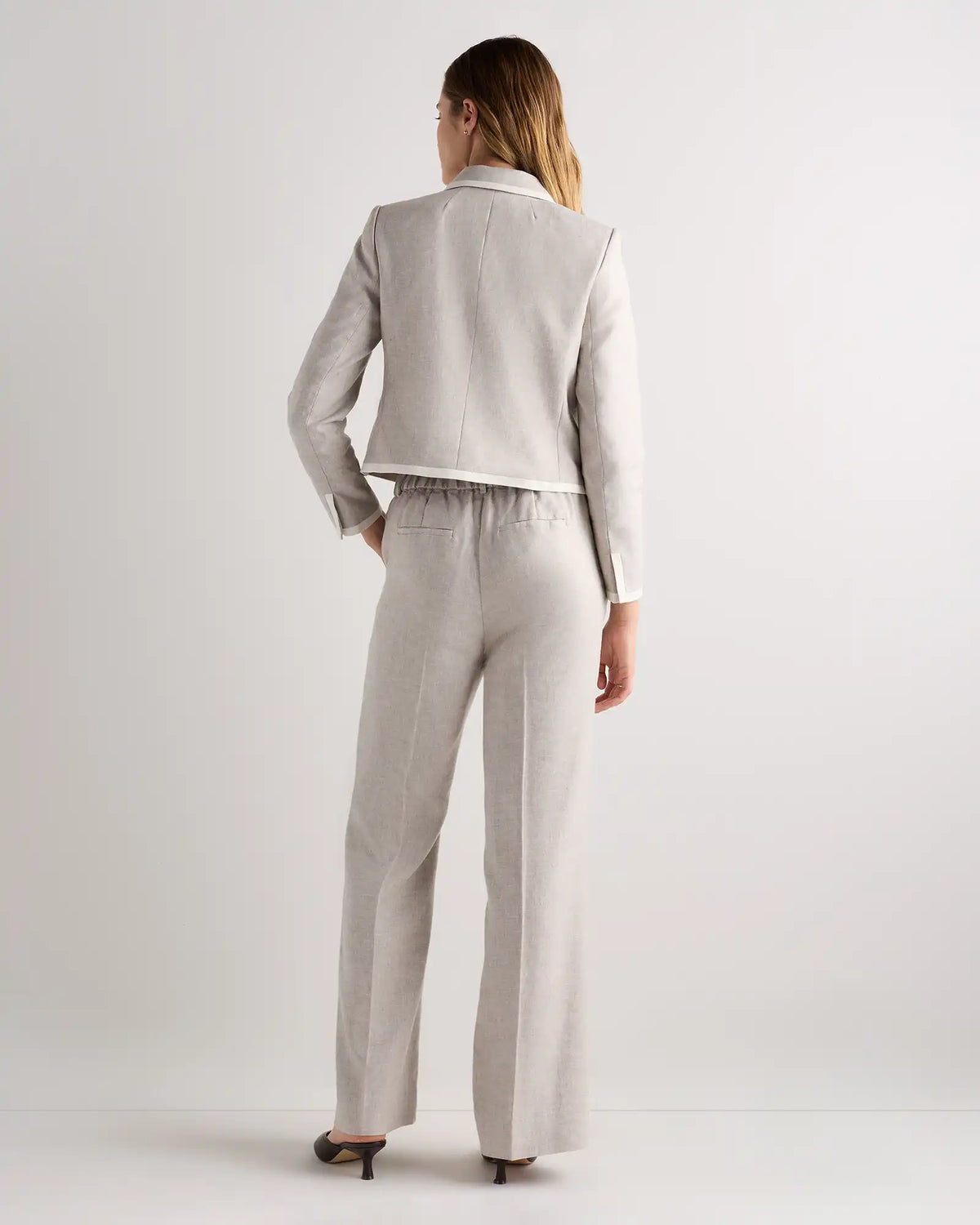 European Stretch Linen Trouser