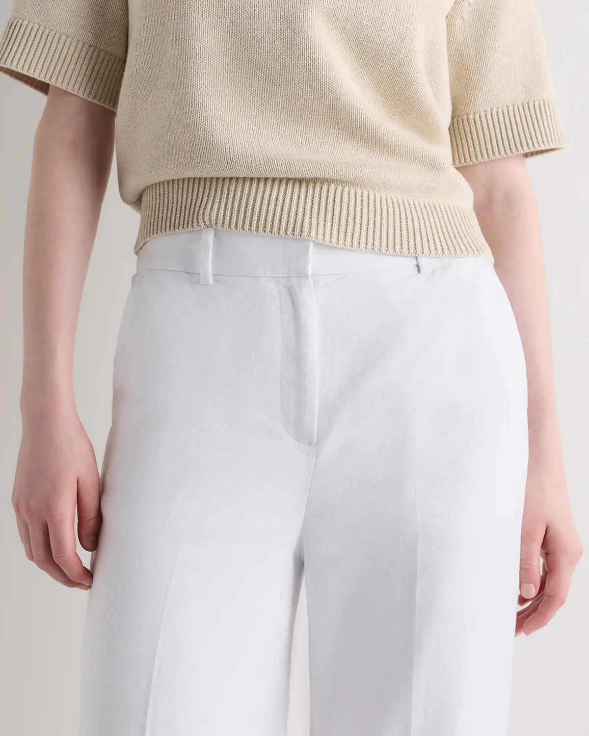European Stretch Linen Trouser