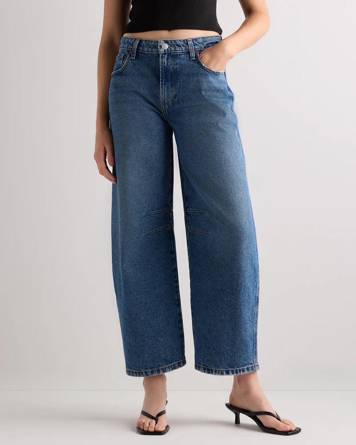 Maya Rigid Exaggerated Barrel Jeans