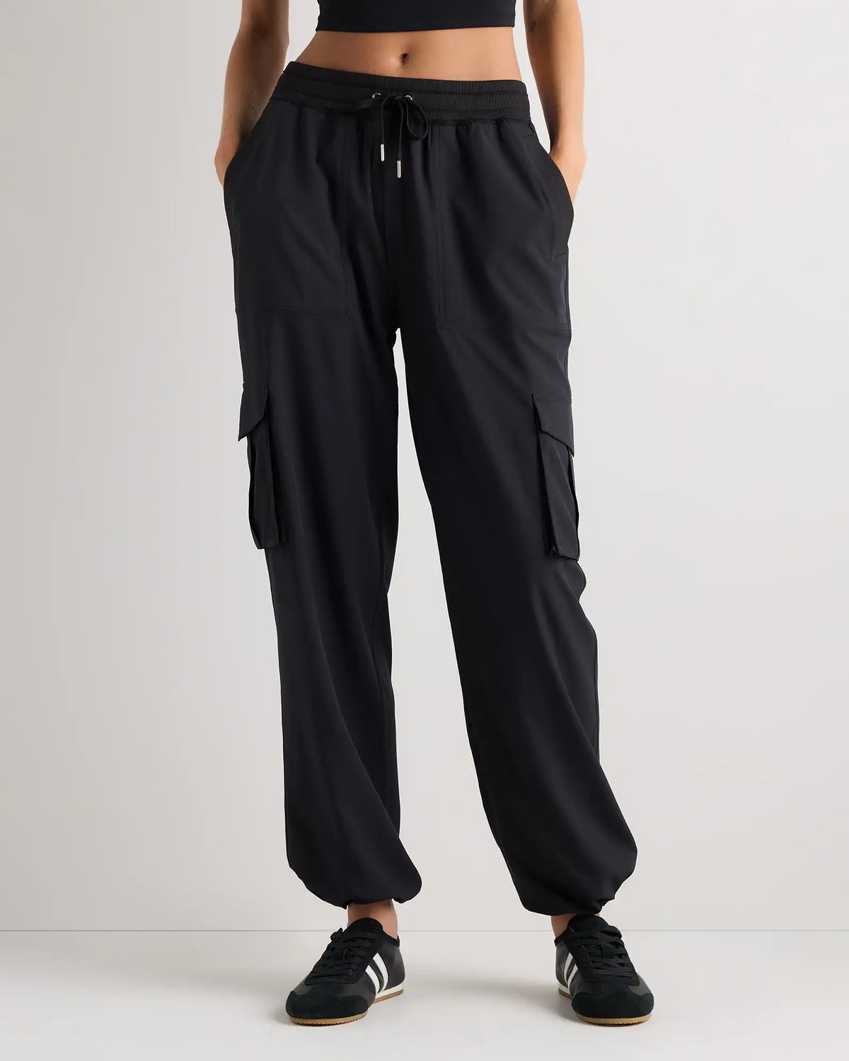 Performance Tech Cargo Mid-Rise Pants