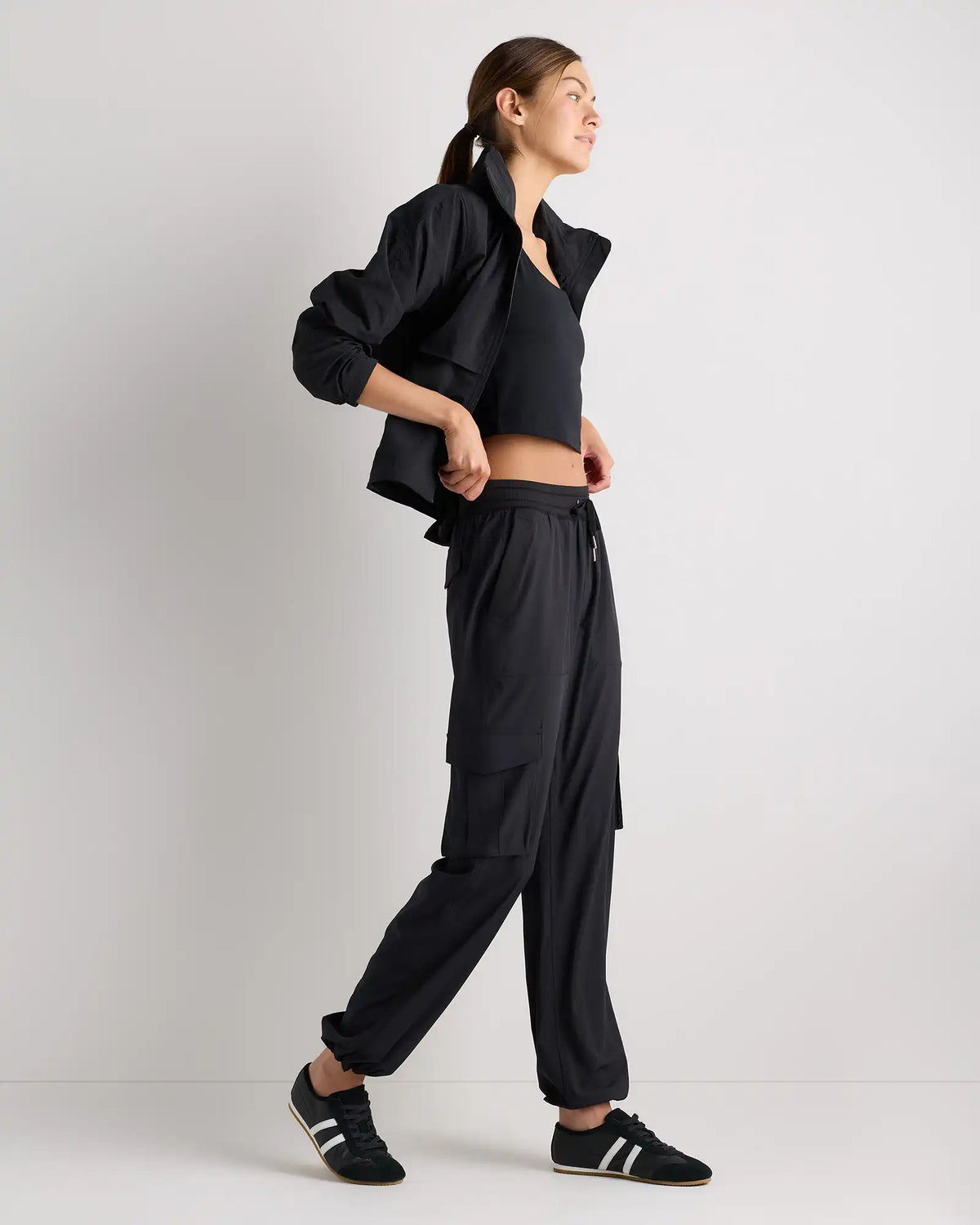 Performance Tech Cargo Mid-Rise Pants