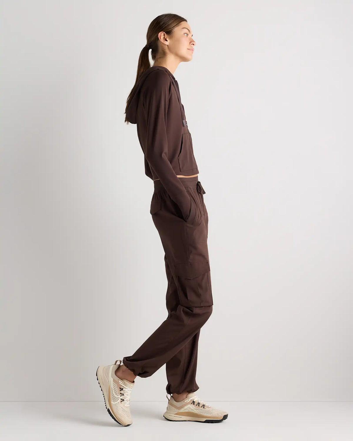 Performance Tech Cargo Mid-Rise Pants