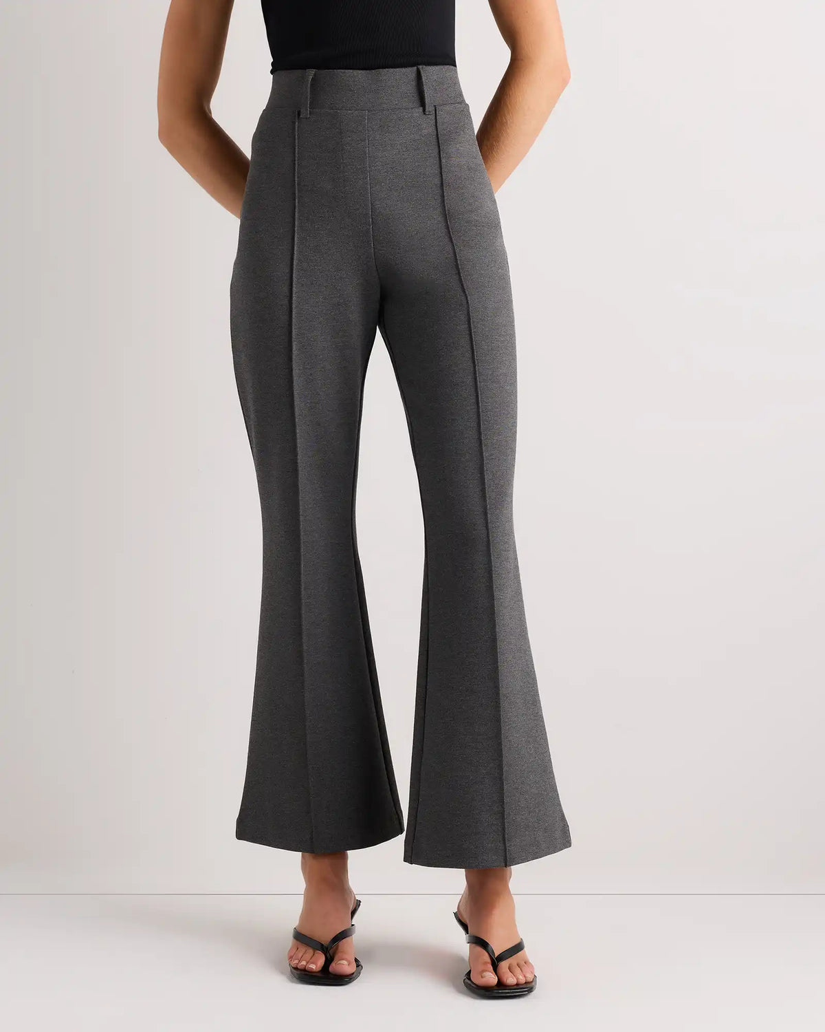Ultra-Stretch Ponte Flare Leg Pants