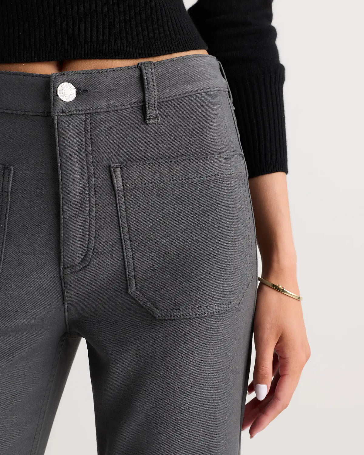 French Terry Wide Leg Pants