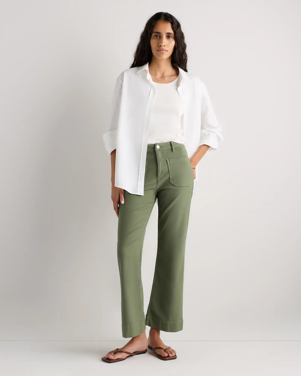 French Terry Wide Leg Pants