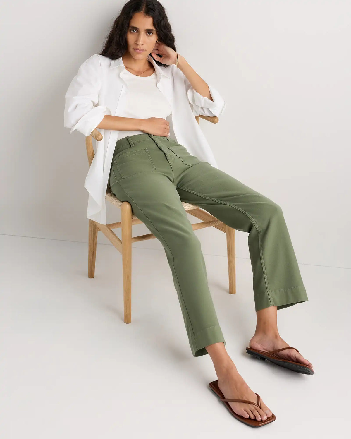 French Terry Wide Leg Pants