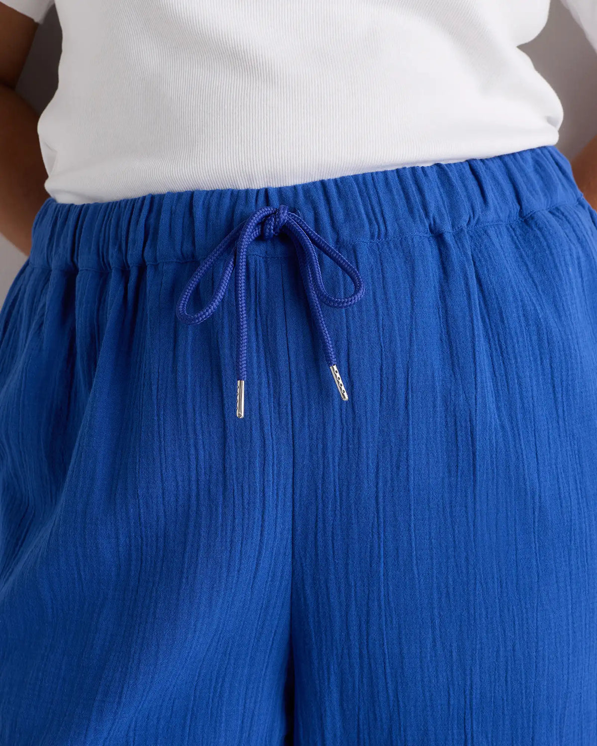 100% Organic Cotton Gauze Straight Leg Pants