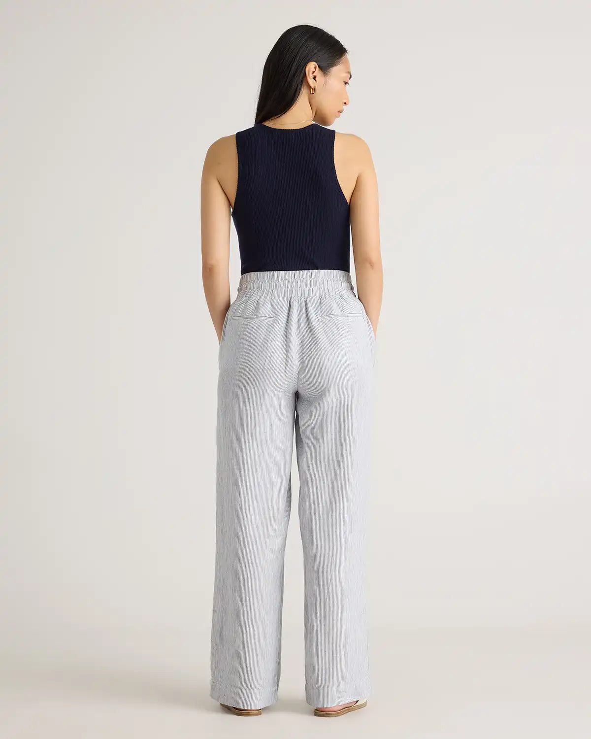 100% European Linen Wide Leg Pants