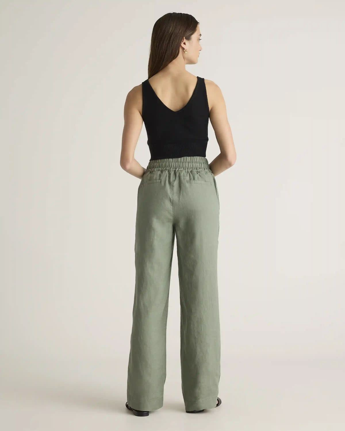 100% European Linen Wide Leg Pants