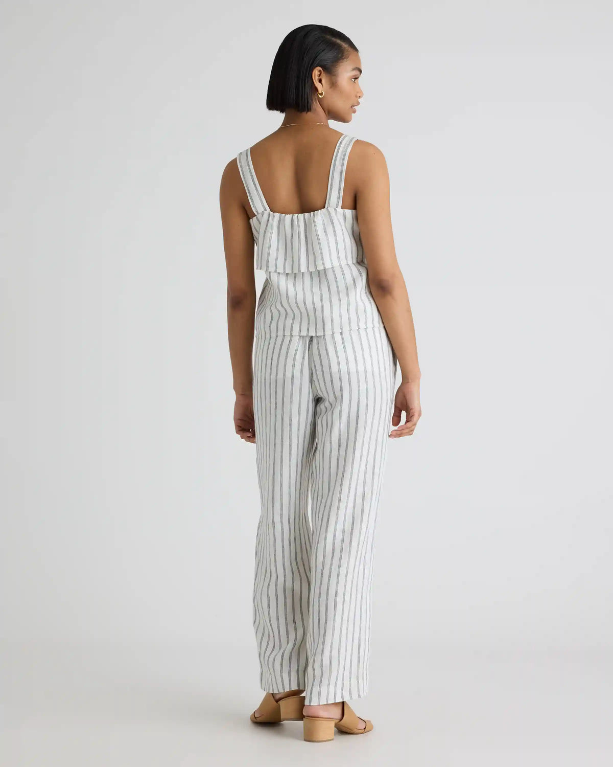 100% European Linen Wide Leg Pants