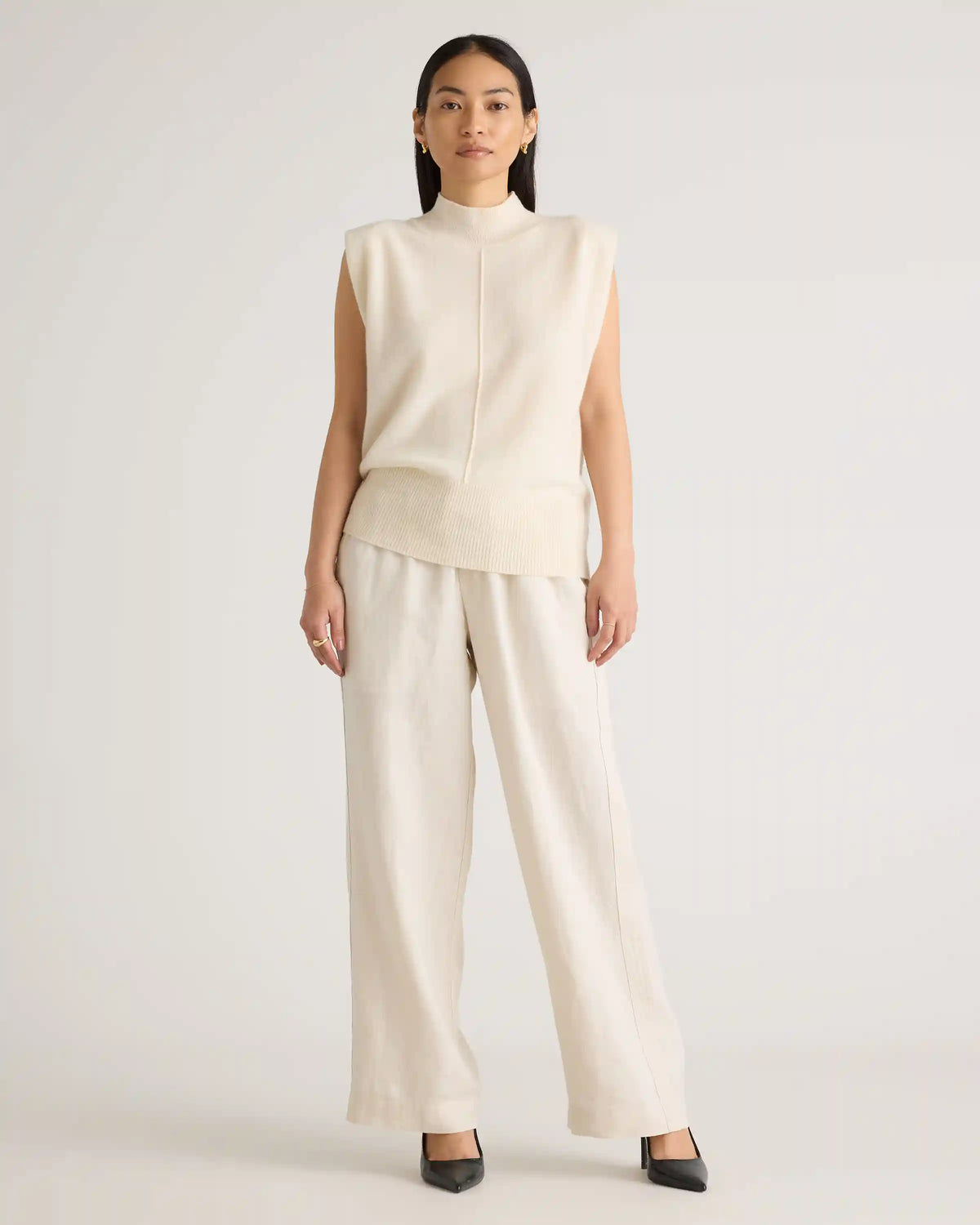 100% European Linen Wide Leg Pants