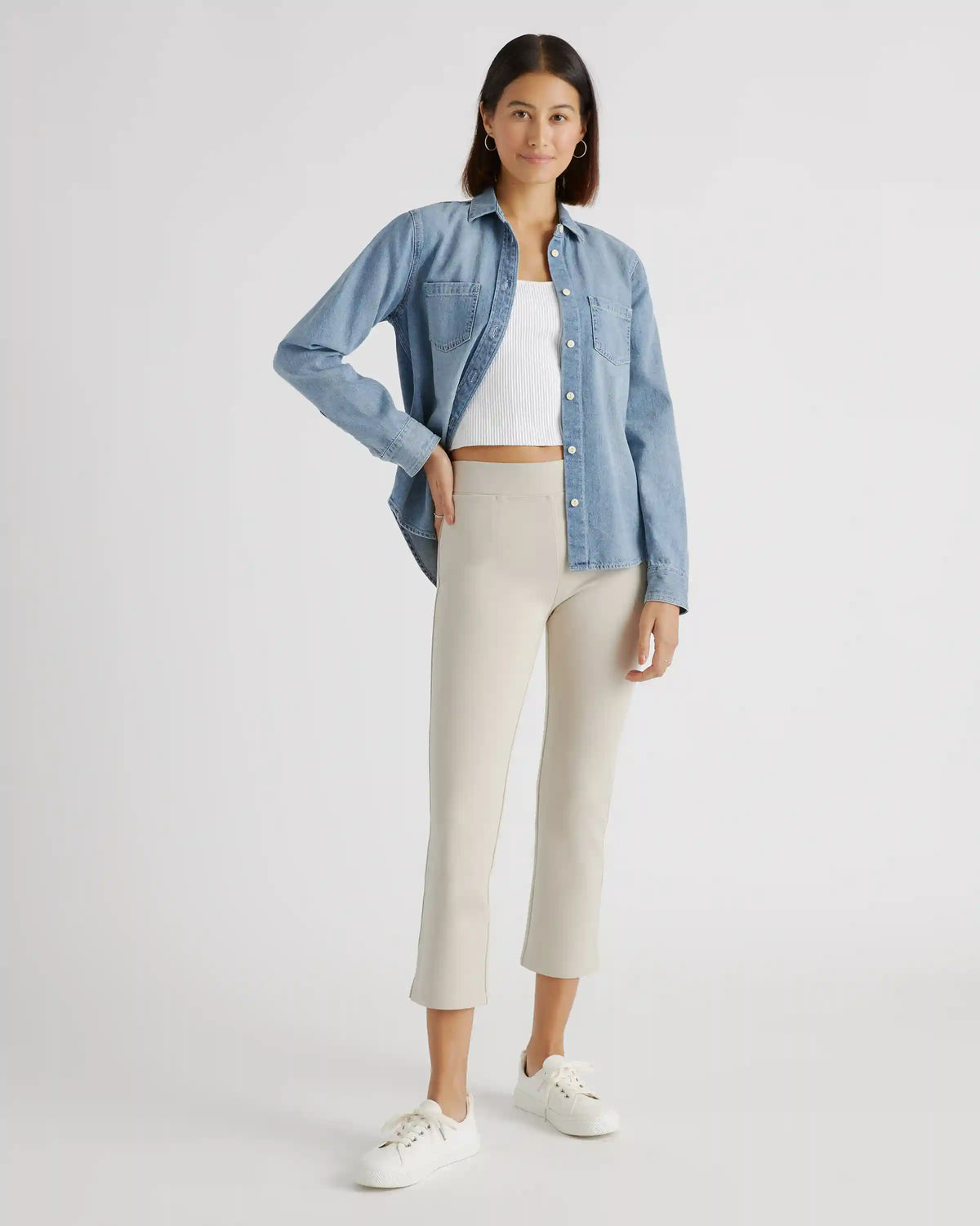 Ultra-Stretch Ponte Kick Flare Pants