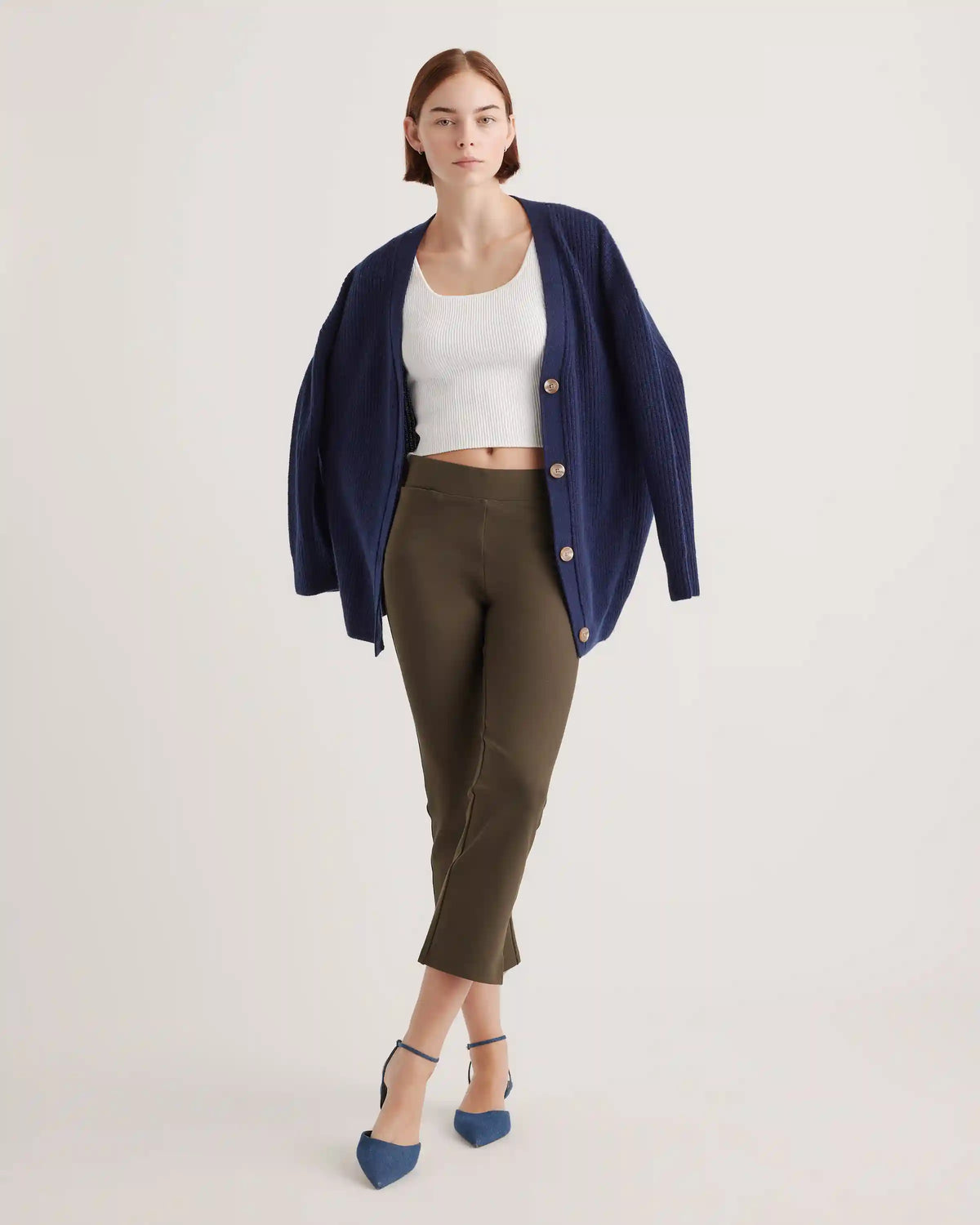 Ultra-Stretch Ponte Kick Flare Pants