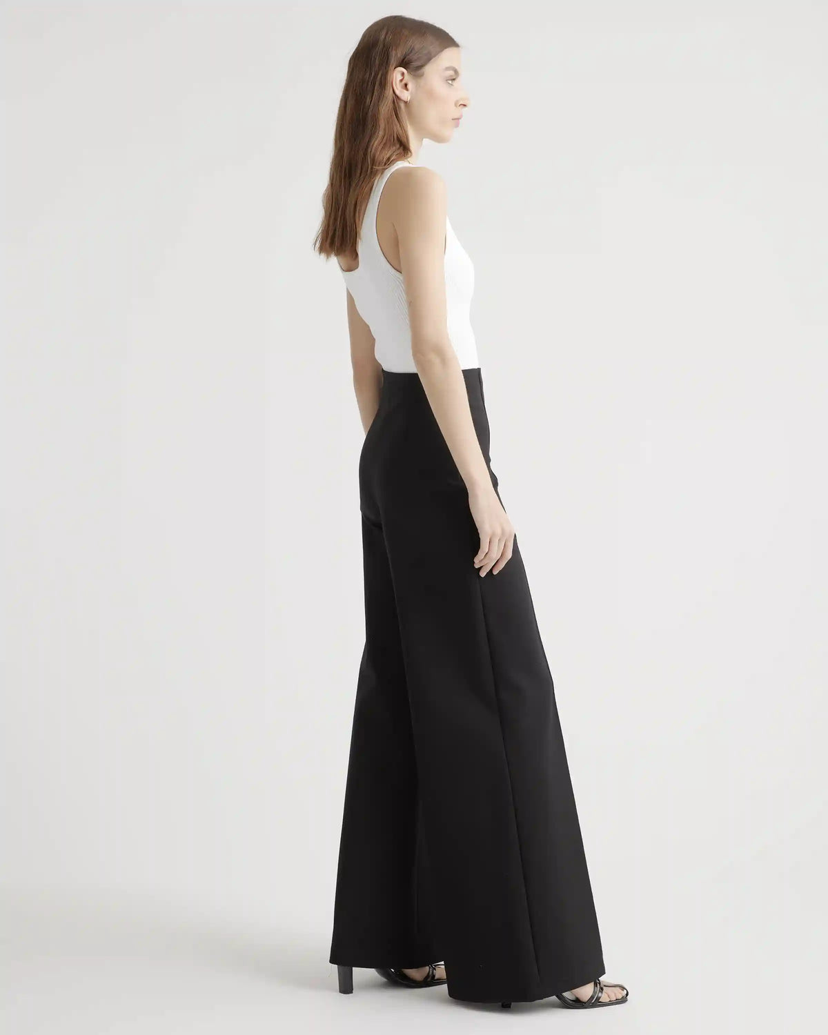 Ultra-Stretch Ponte Super Wide Leg Pants