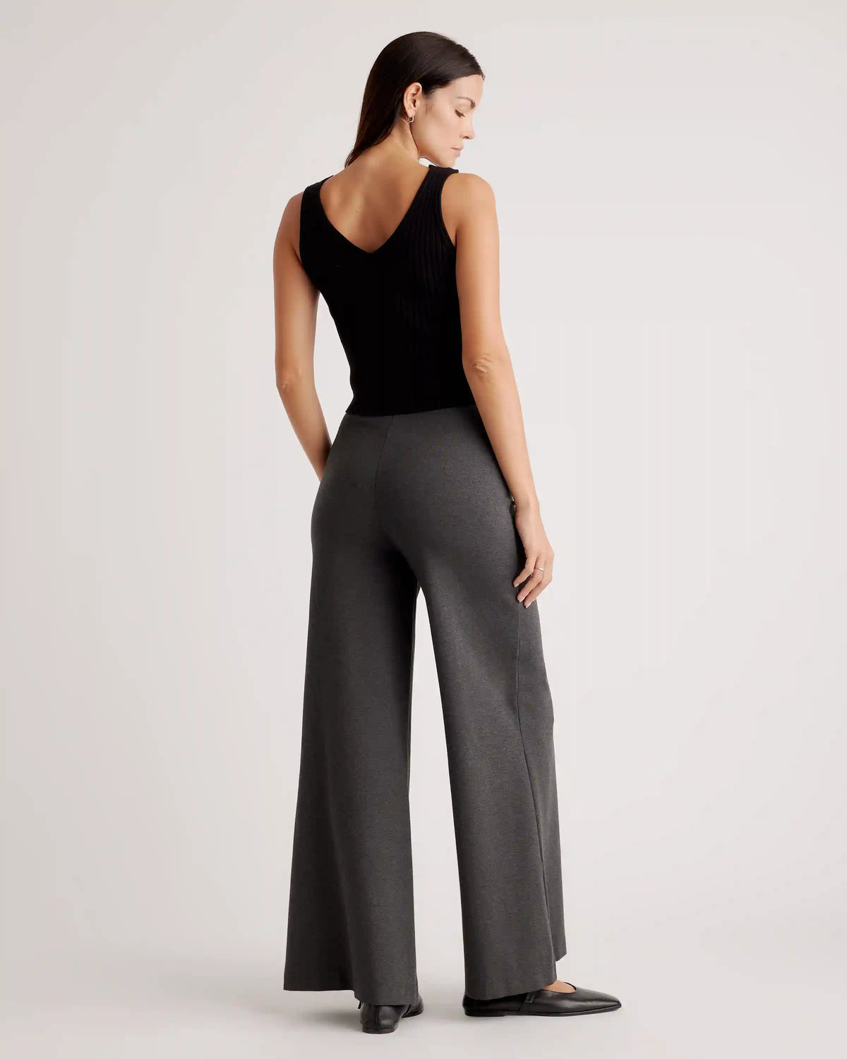 Ultra-Stretch Ponte Super Wide Leg Pants