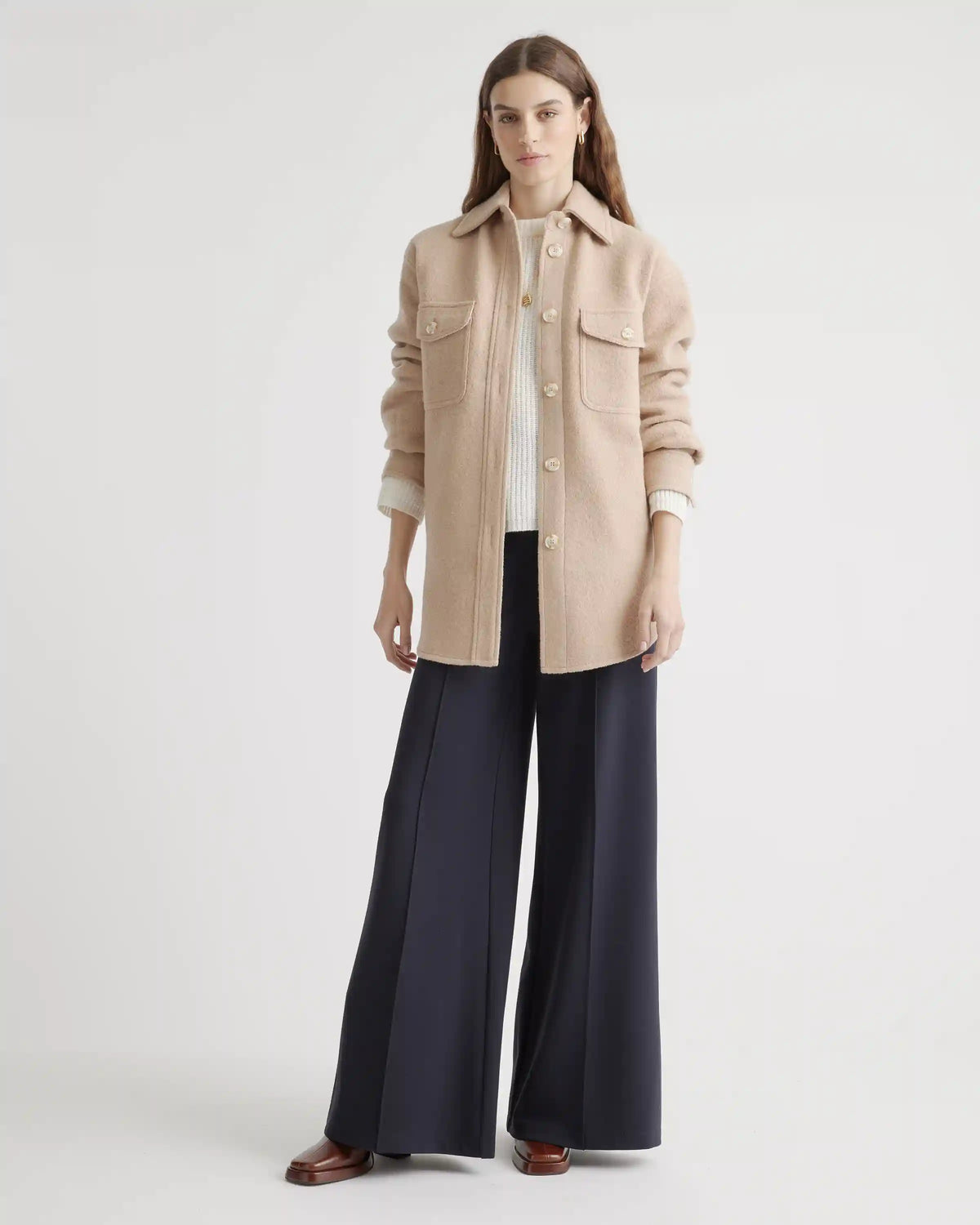 Ultra-Stretch Ponte Super Wide Leg Pants