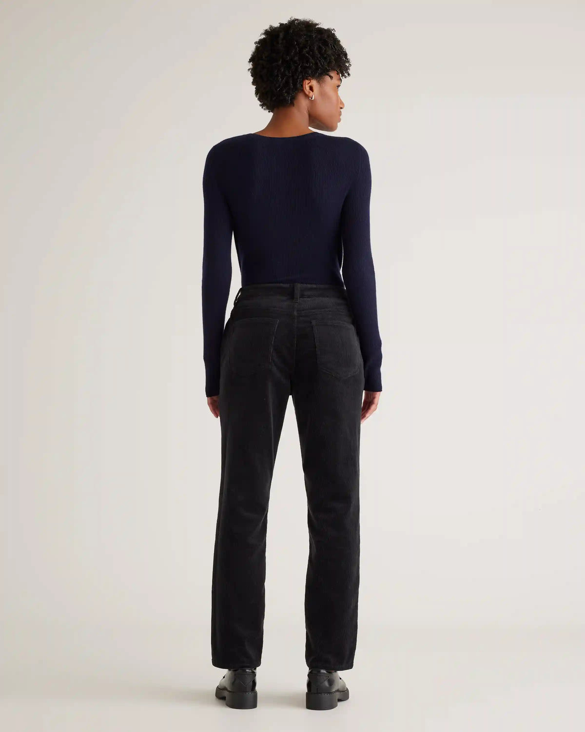 Organic Stretch Corduroy Straight Leg Pants