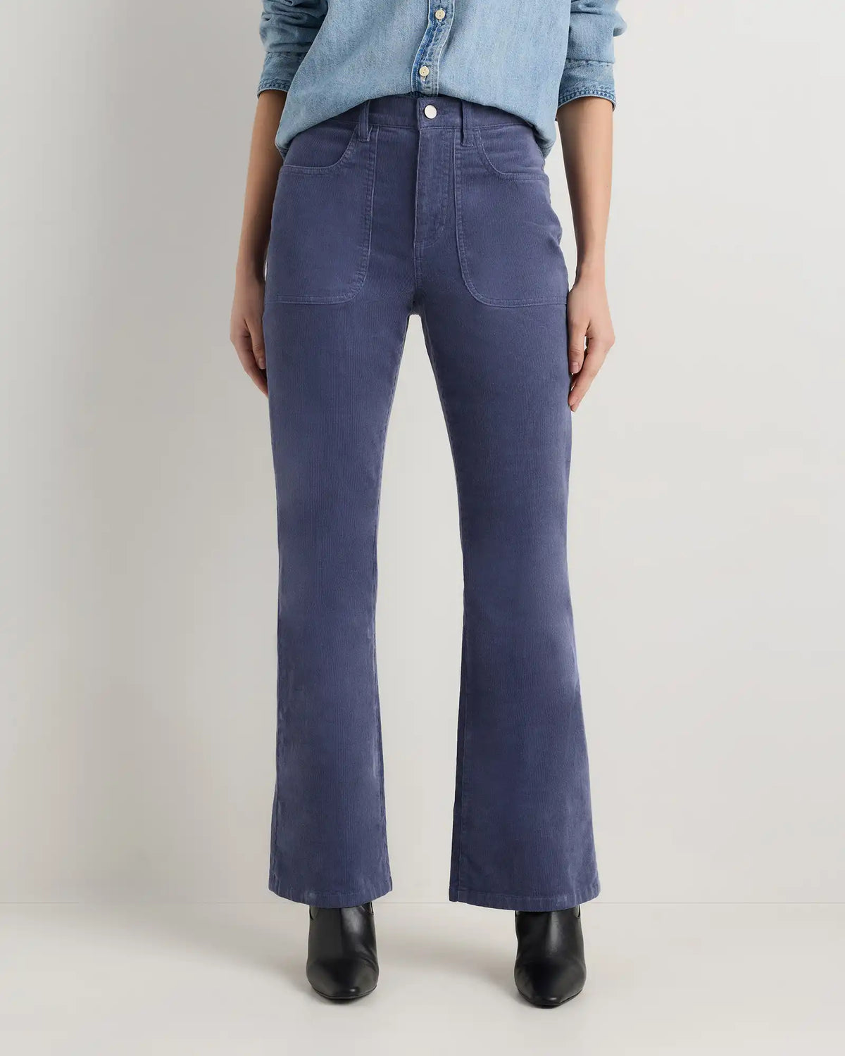 Organic Stretch Corduroy Flare Pants
