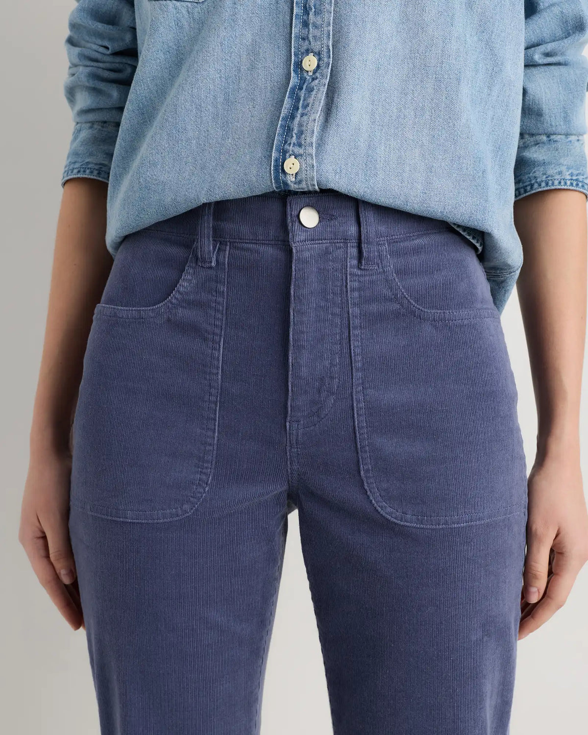 Organic Stretch Corduroy Flare Pants