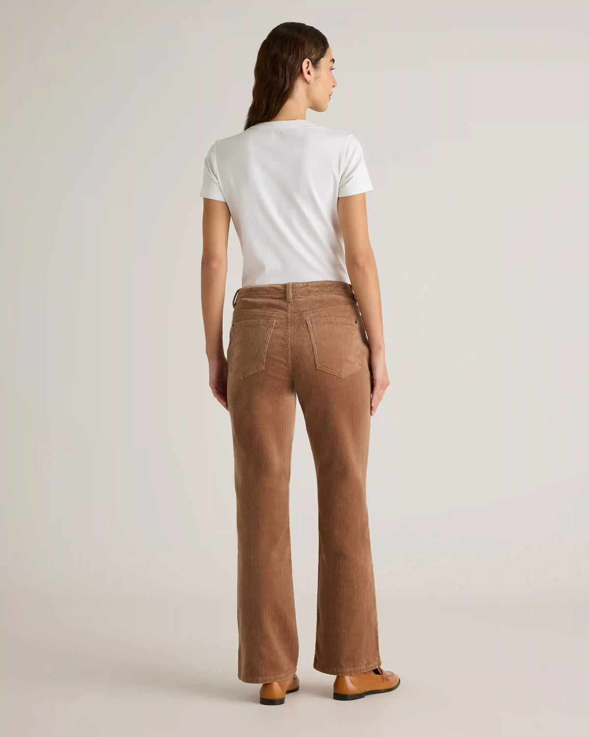 Organic Stretch Corduroy Flare Pants