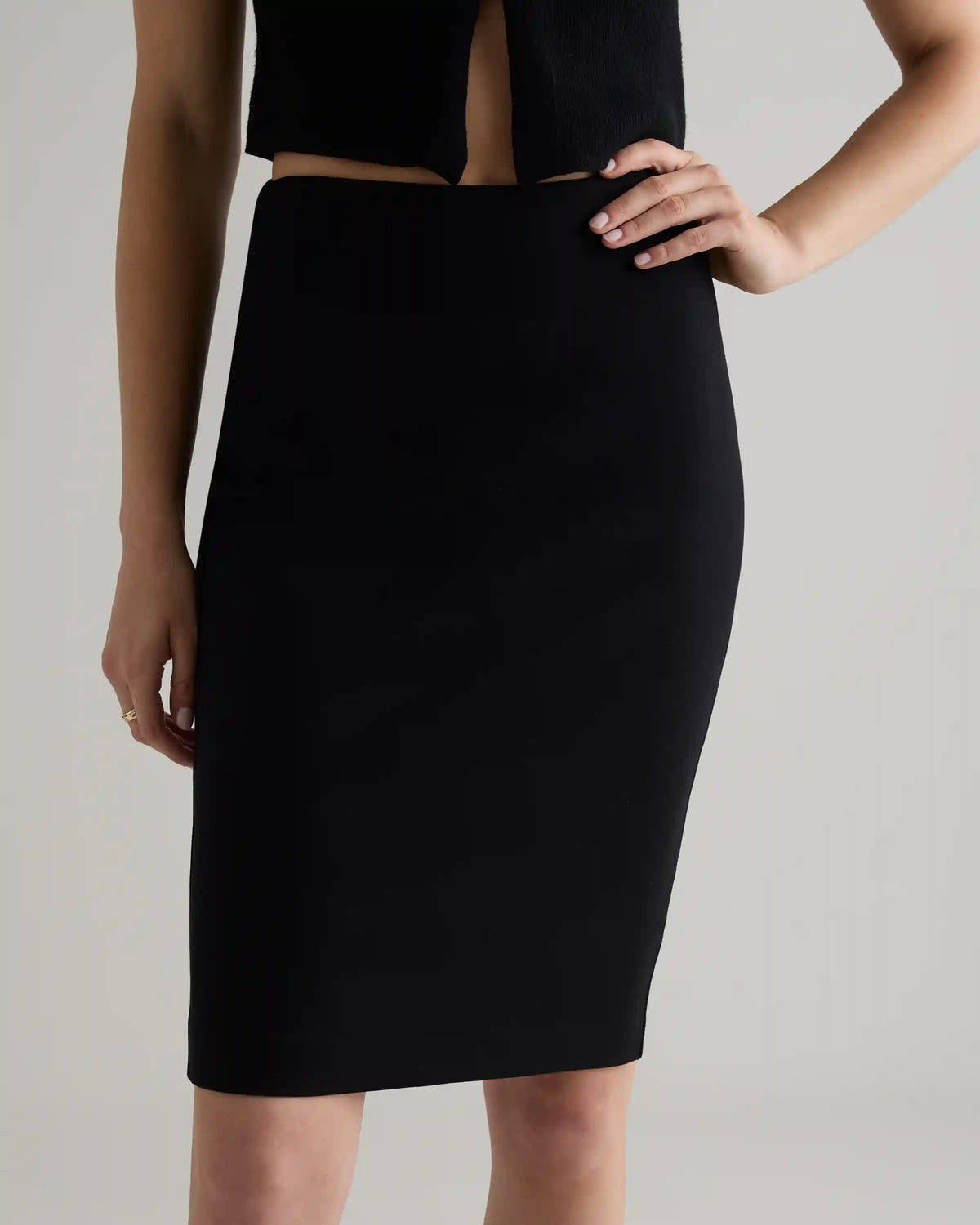 Ultra-Stretch Ponte Pencil Skirt
