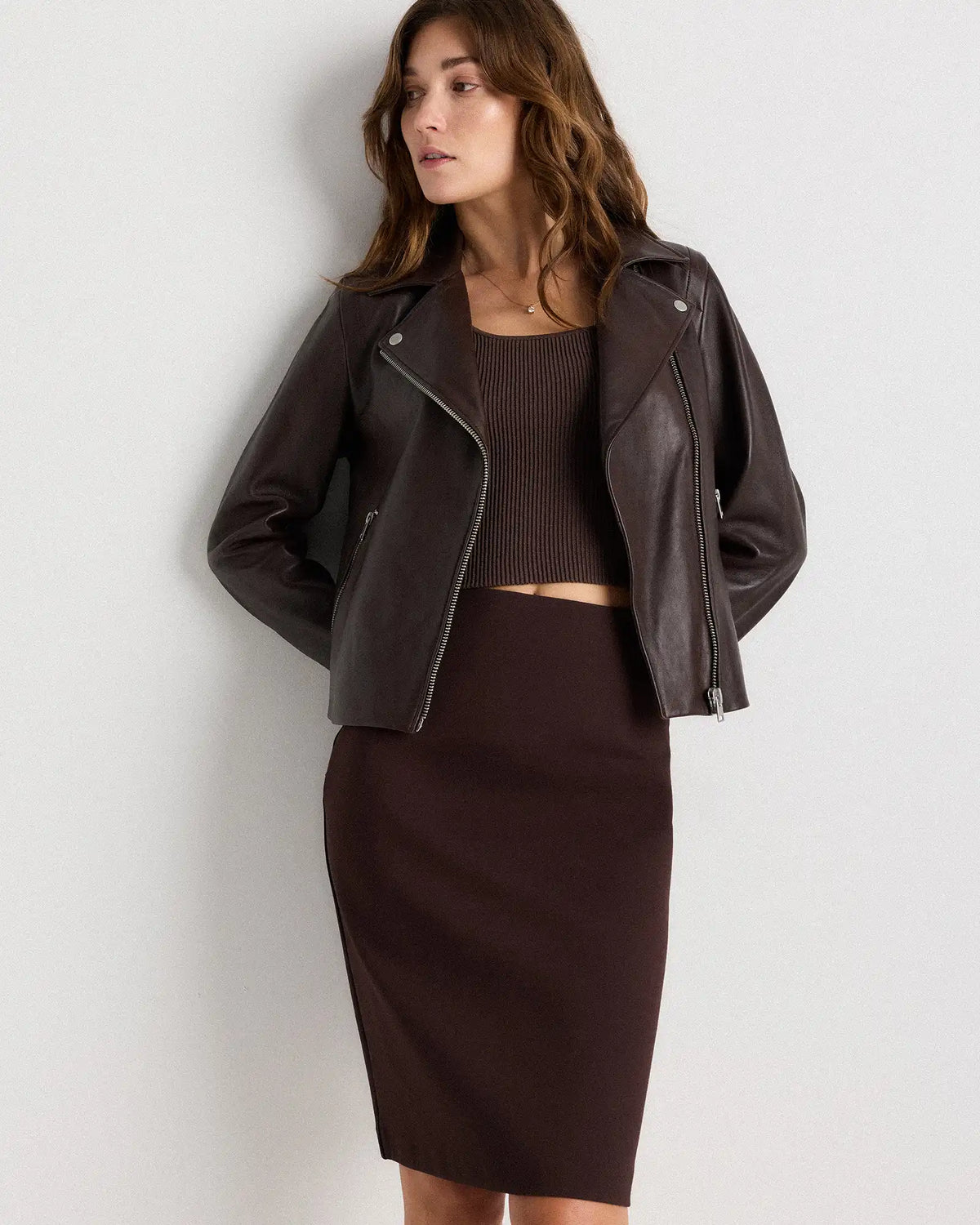 Ultra-Stretch Ponte Pencil Skirt