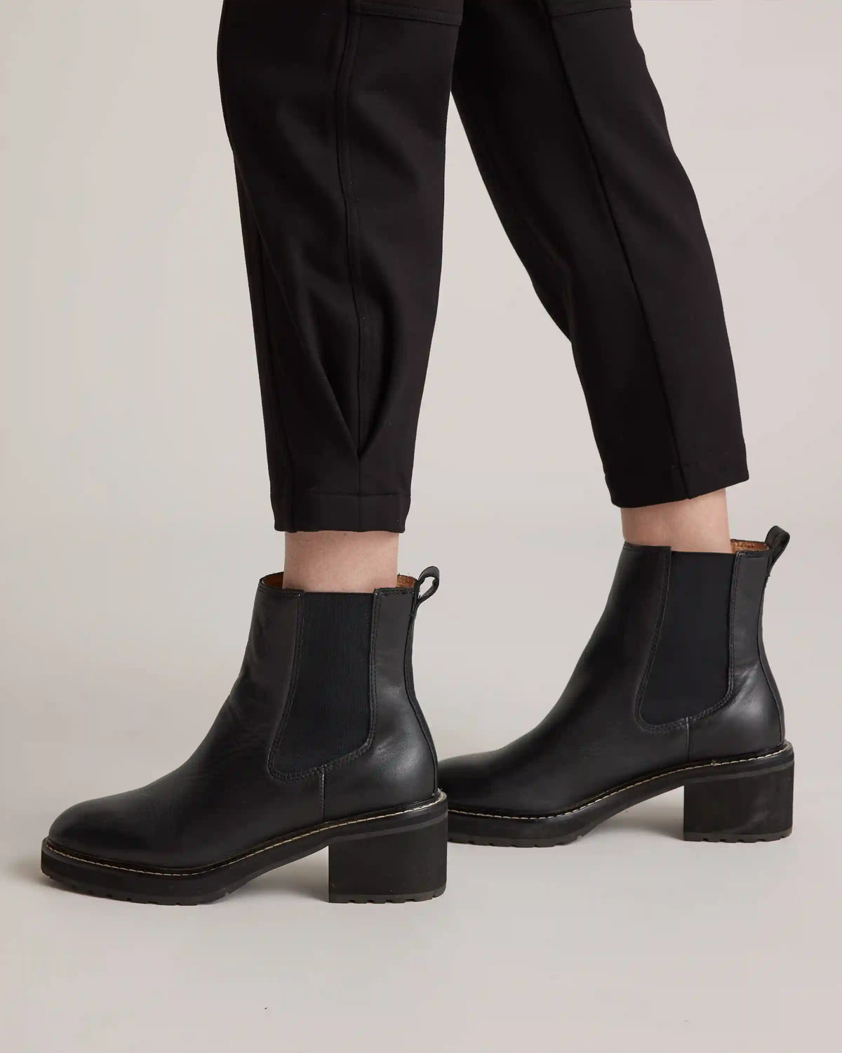 Ultra-Stretch Ponte Tapered Cargo Pants