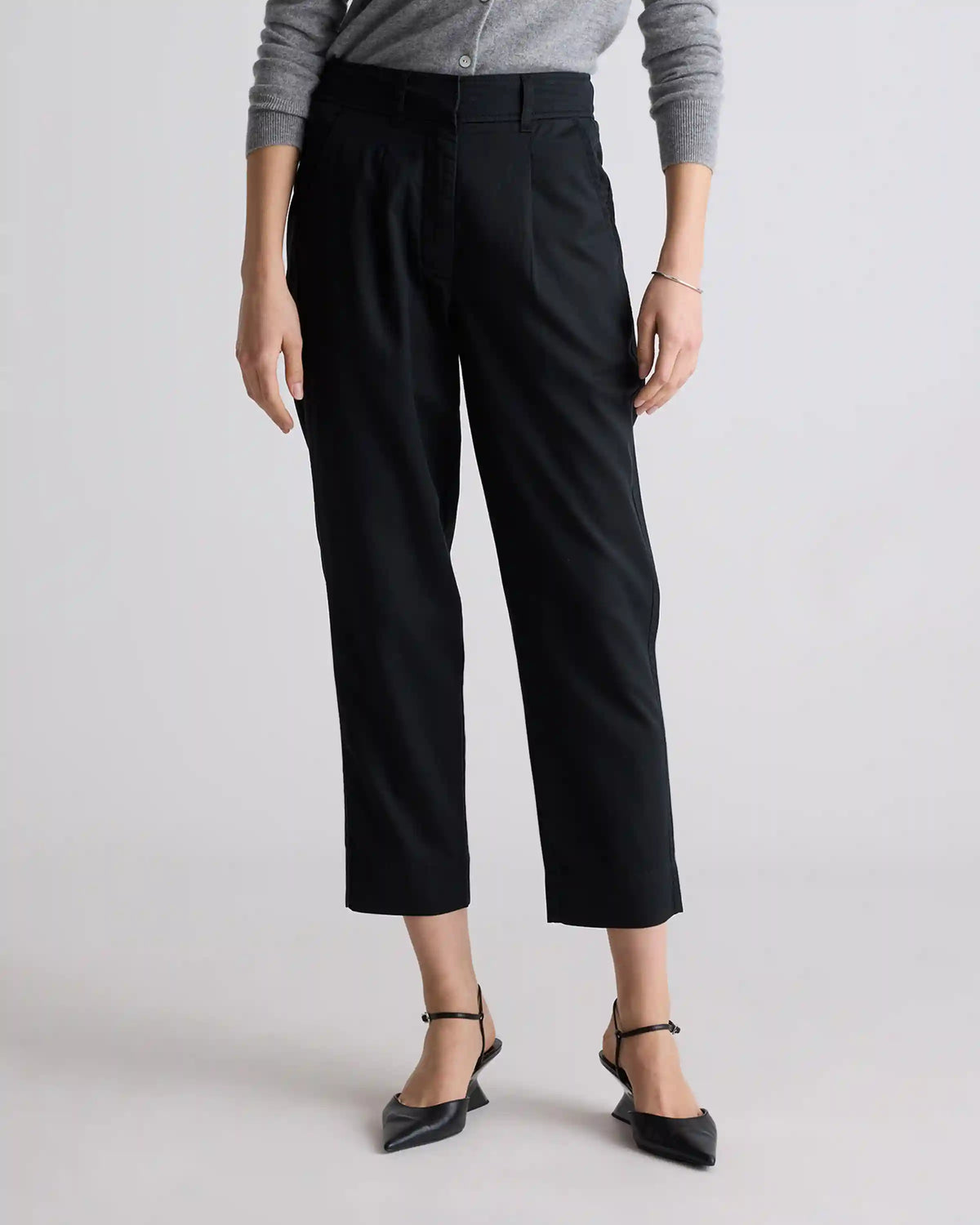 Drapey Twill Tapered Trouser