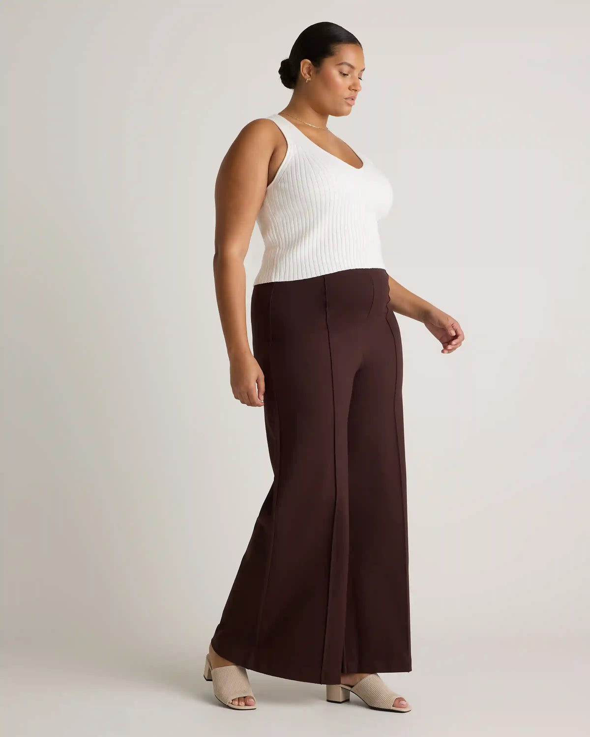 Ultra-Stretch Ponte Super Wide Leg Pants