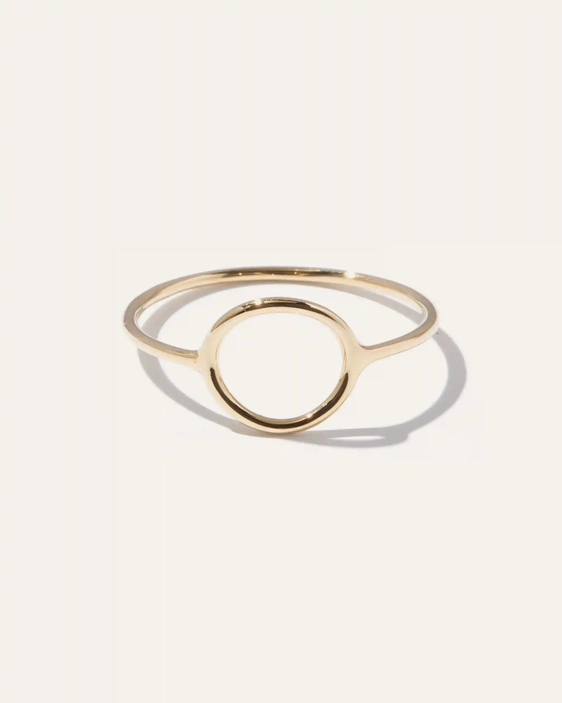 14K Gold Circle Ring