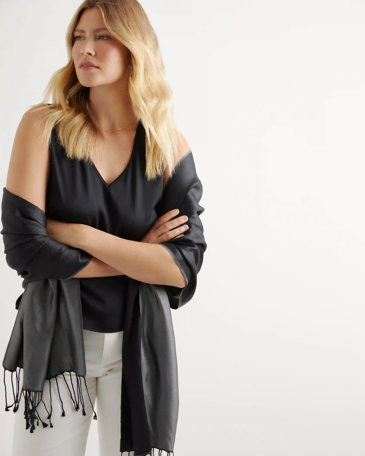 100% Silk Reversible Scarf