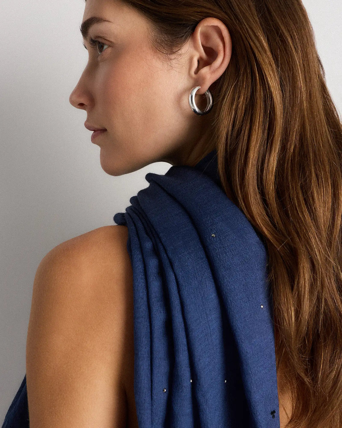 Crystal Embellished Featherweight Cashmere Silk Wrap
