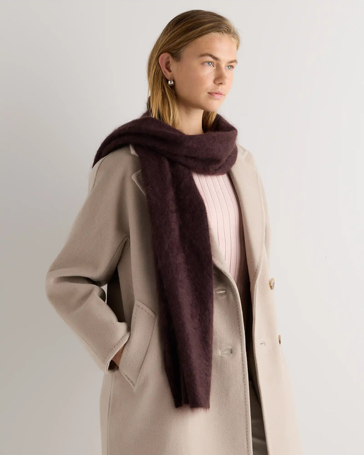 Brushed Cashmere Scarf