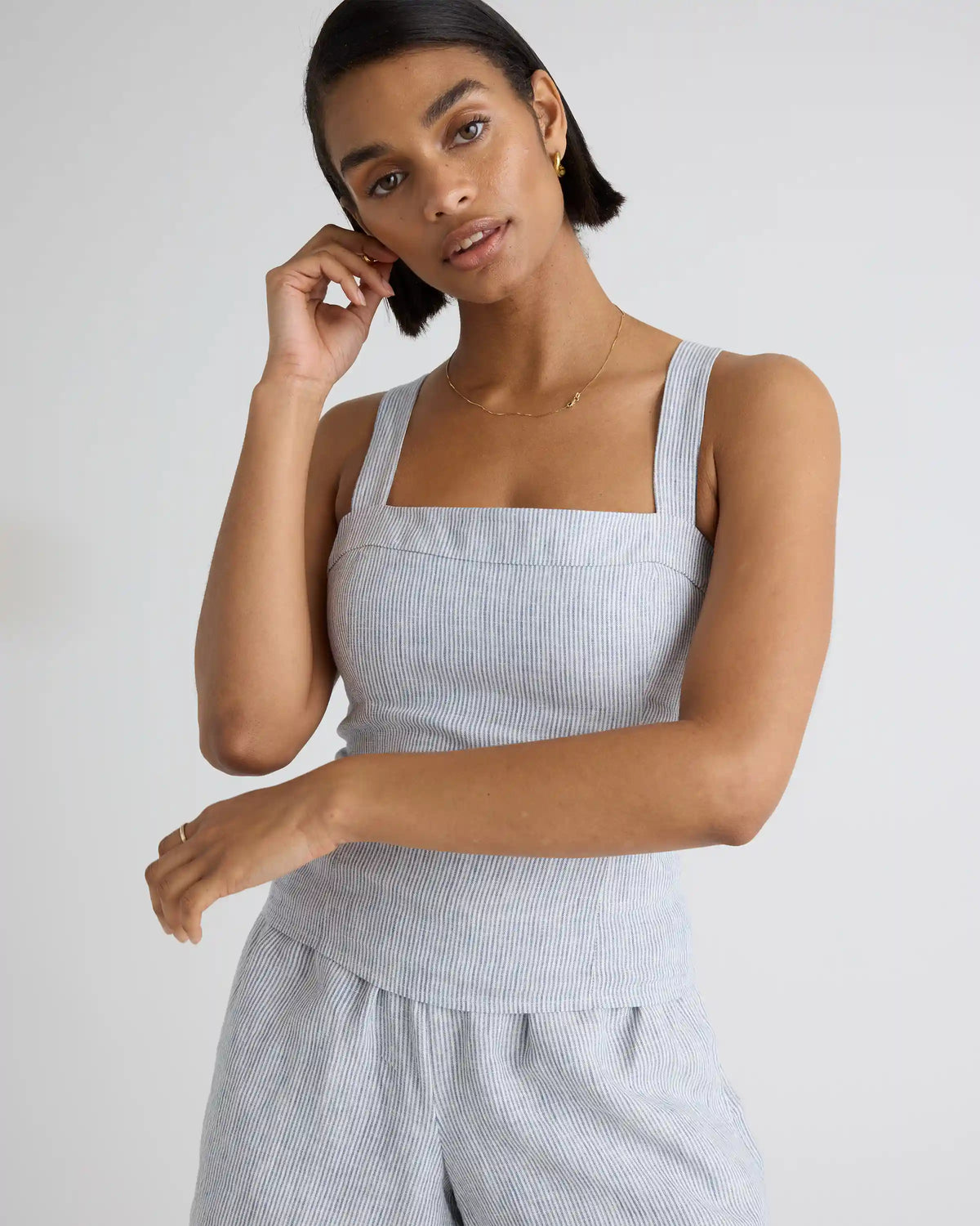 100% European Linen High Waisted Shorts