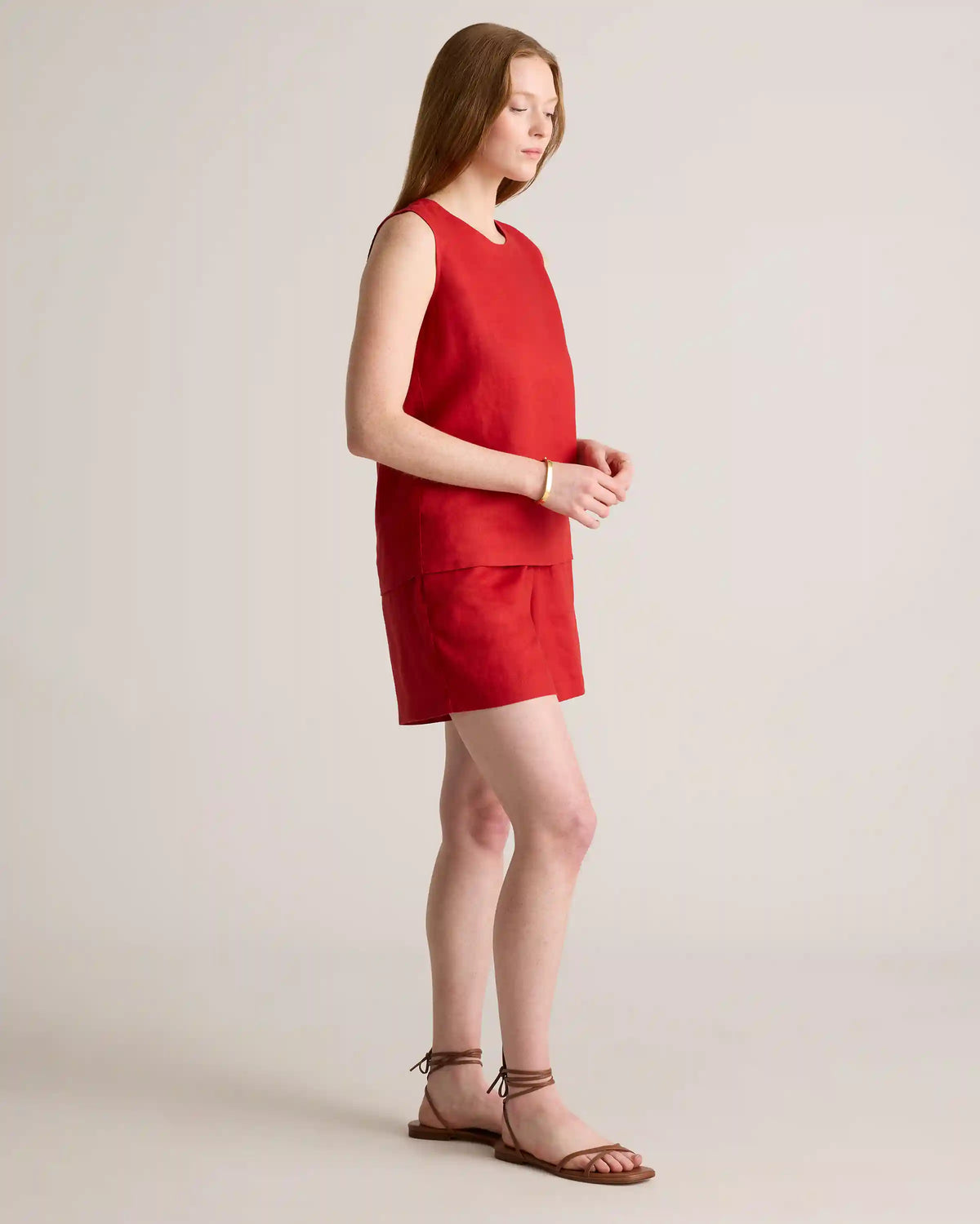 100% European Linen High Waisted Shorts